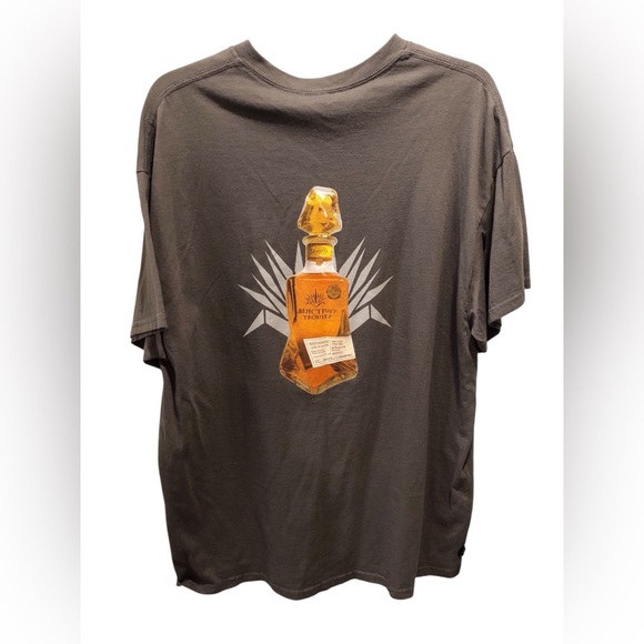 Gildan Gray Short Sleeve Tee with Tequila Liquor Bottle Graphic Design Sz XL - Picture 1 of 5